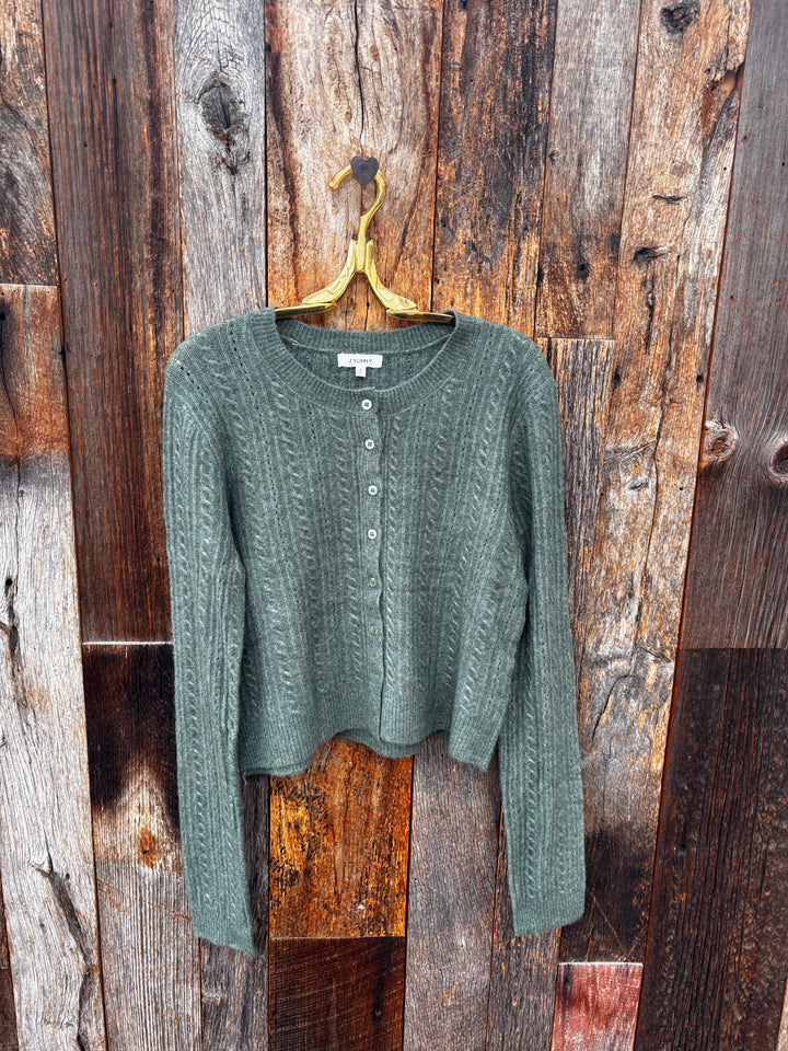 Z Supply Medina Pointelle Cardigan - Monstera