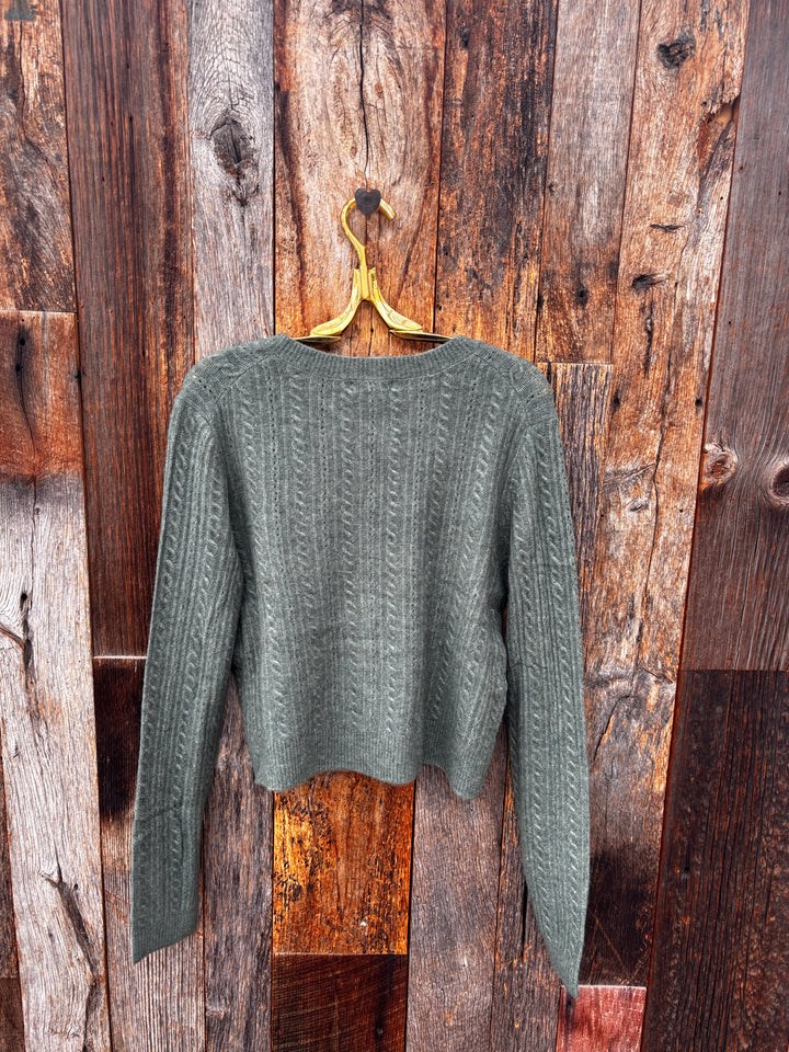 Z Supply Medina Pointelle Cardigan - Monstera