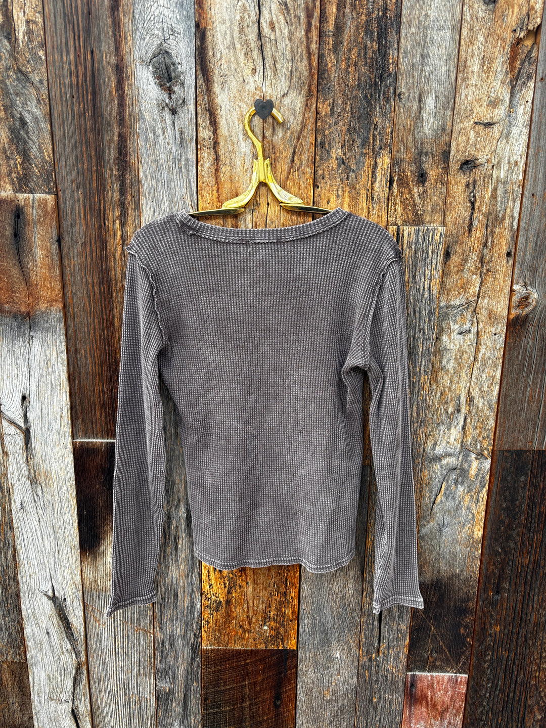 Z Supply Arlet Mini Thermal Top- Dark Chocolate