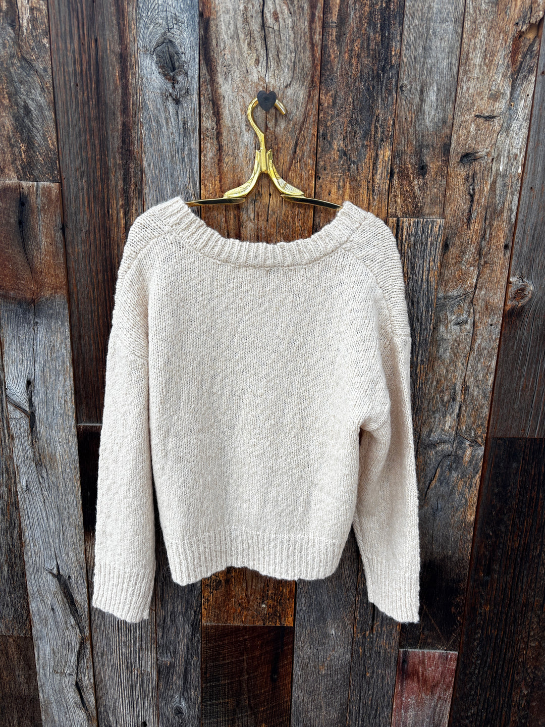 Z Supply Bolton Boucle Sweater- Chalk