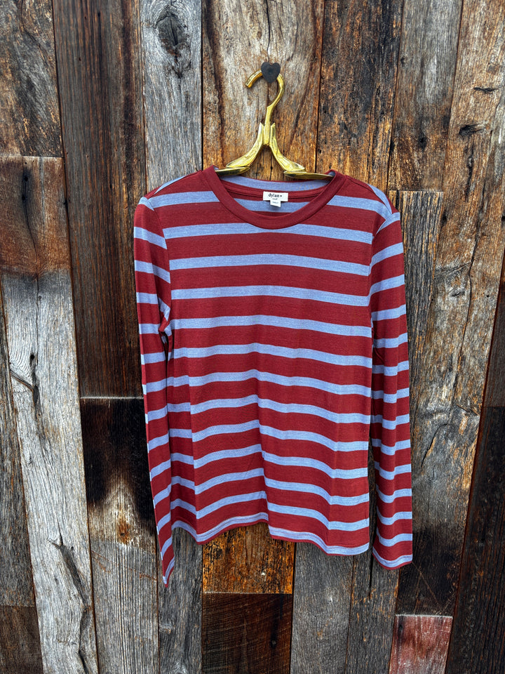 Dylan Farrah Tee - Red/Blue