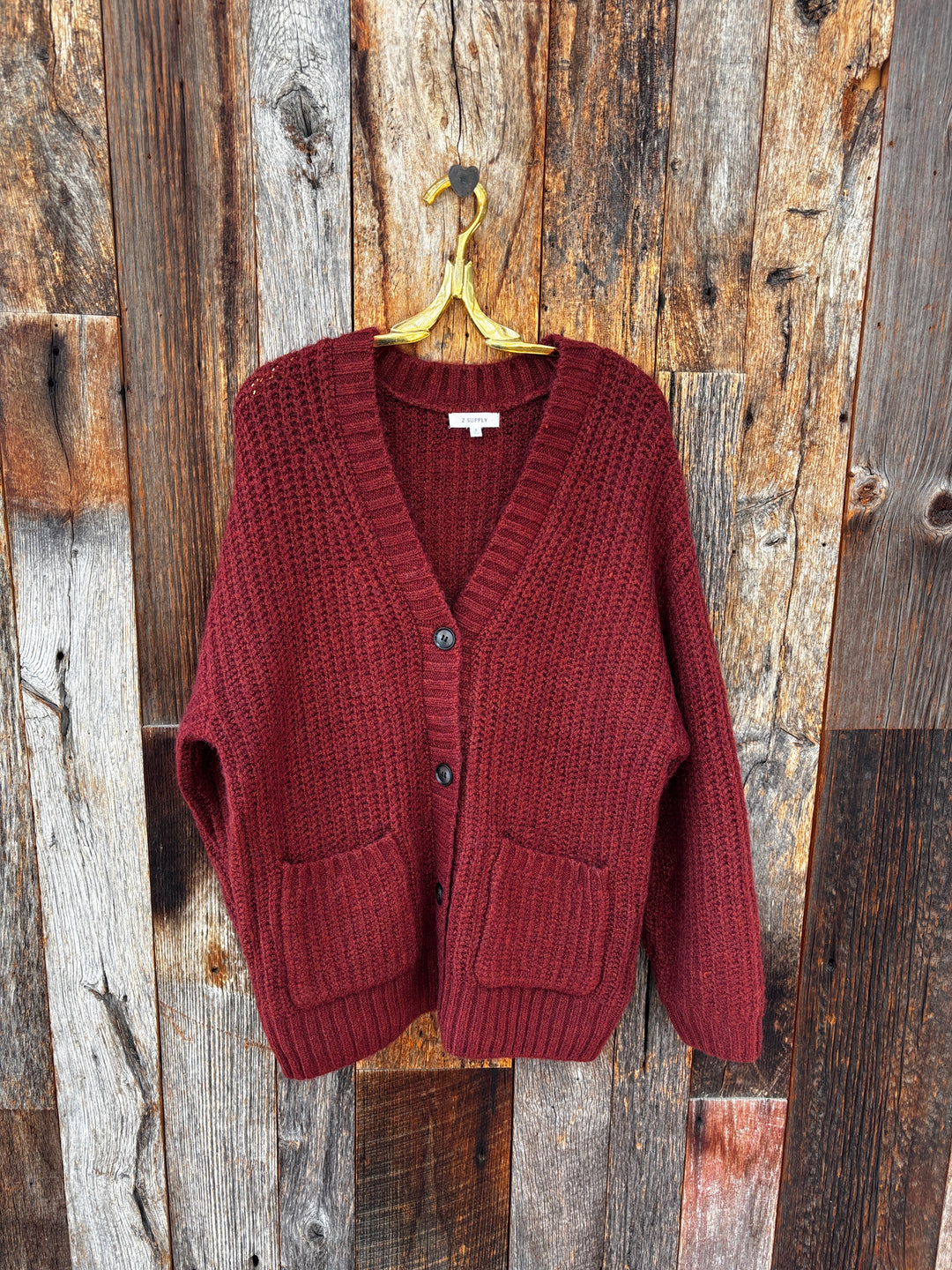 Z Supply Whitmore Cardigan- Velvet Rouge