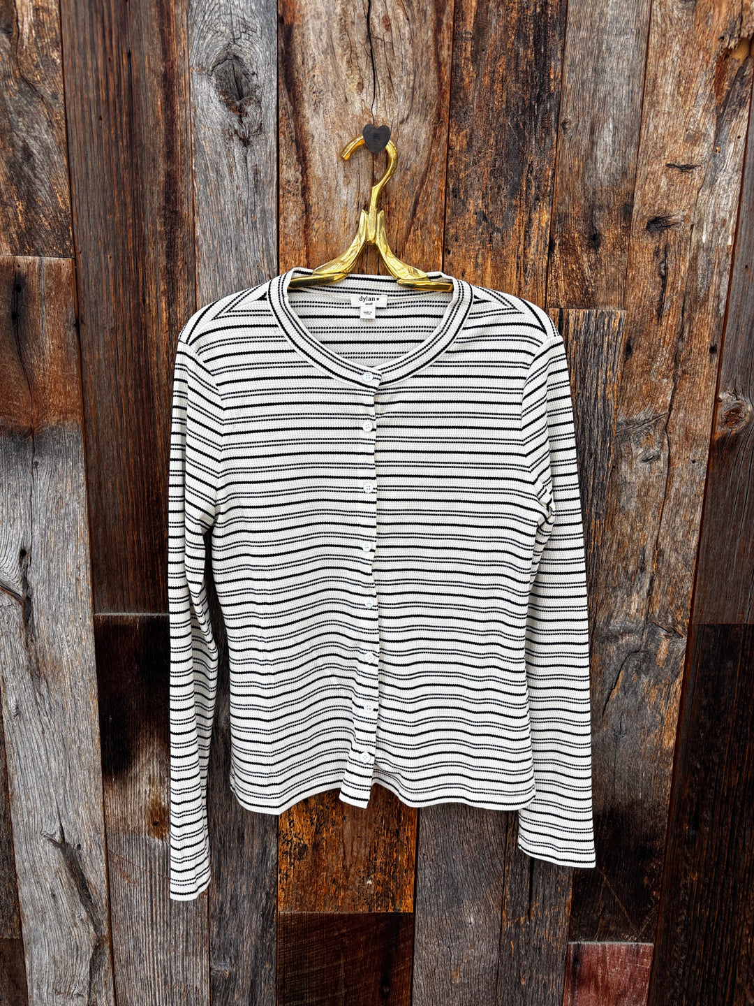 Dylan Marni Button-Down Tee - Ivory/Black