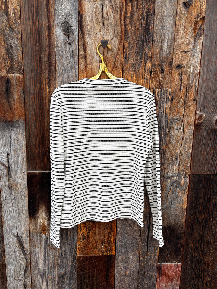 Dylan Marni Button-Down Tee - Ivory/Black