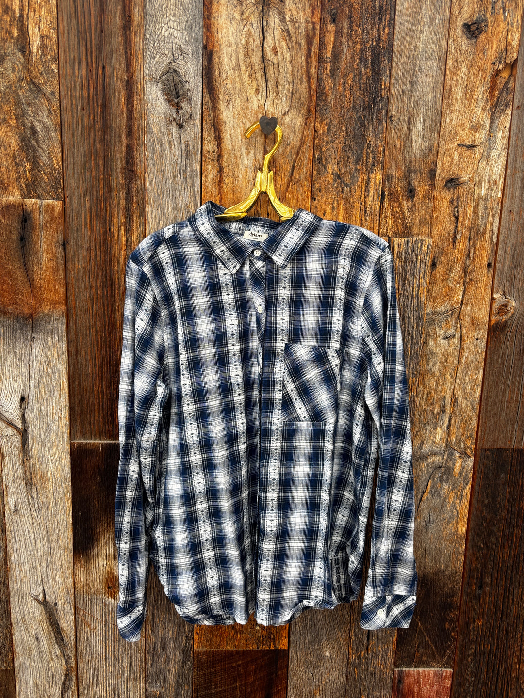 Dylan Indigo Jacquard Plaid- Indigo