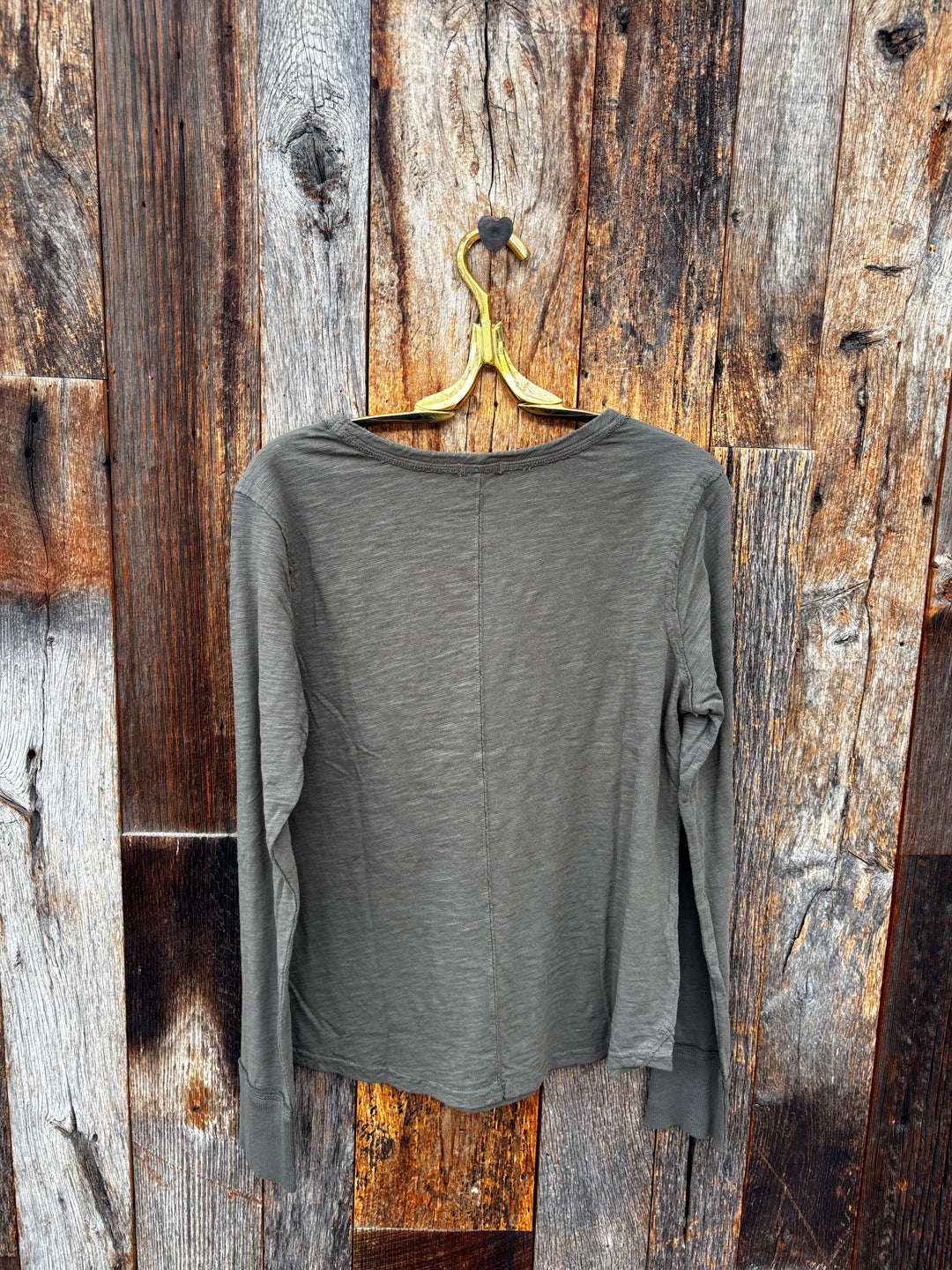 Dylan L/S Vintage Tee - Olive Branch