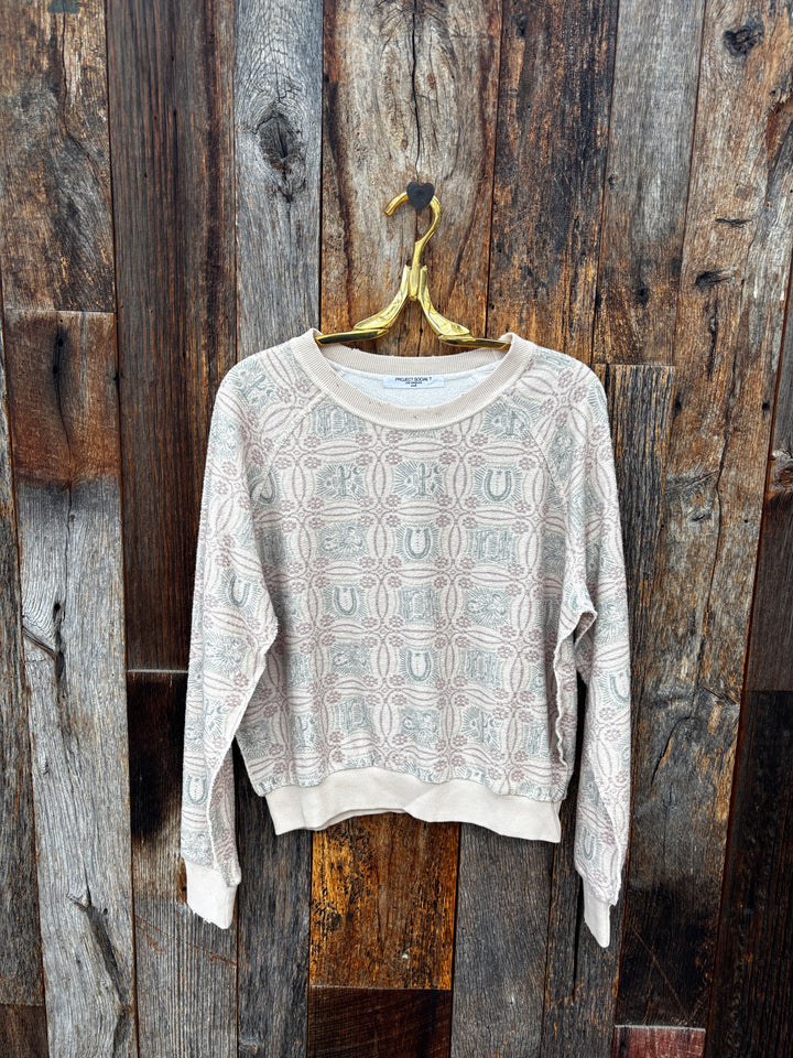 Project Social T All Over Western Sweatshirt - Camel