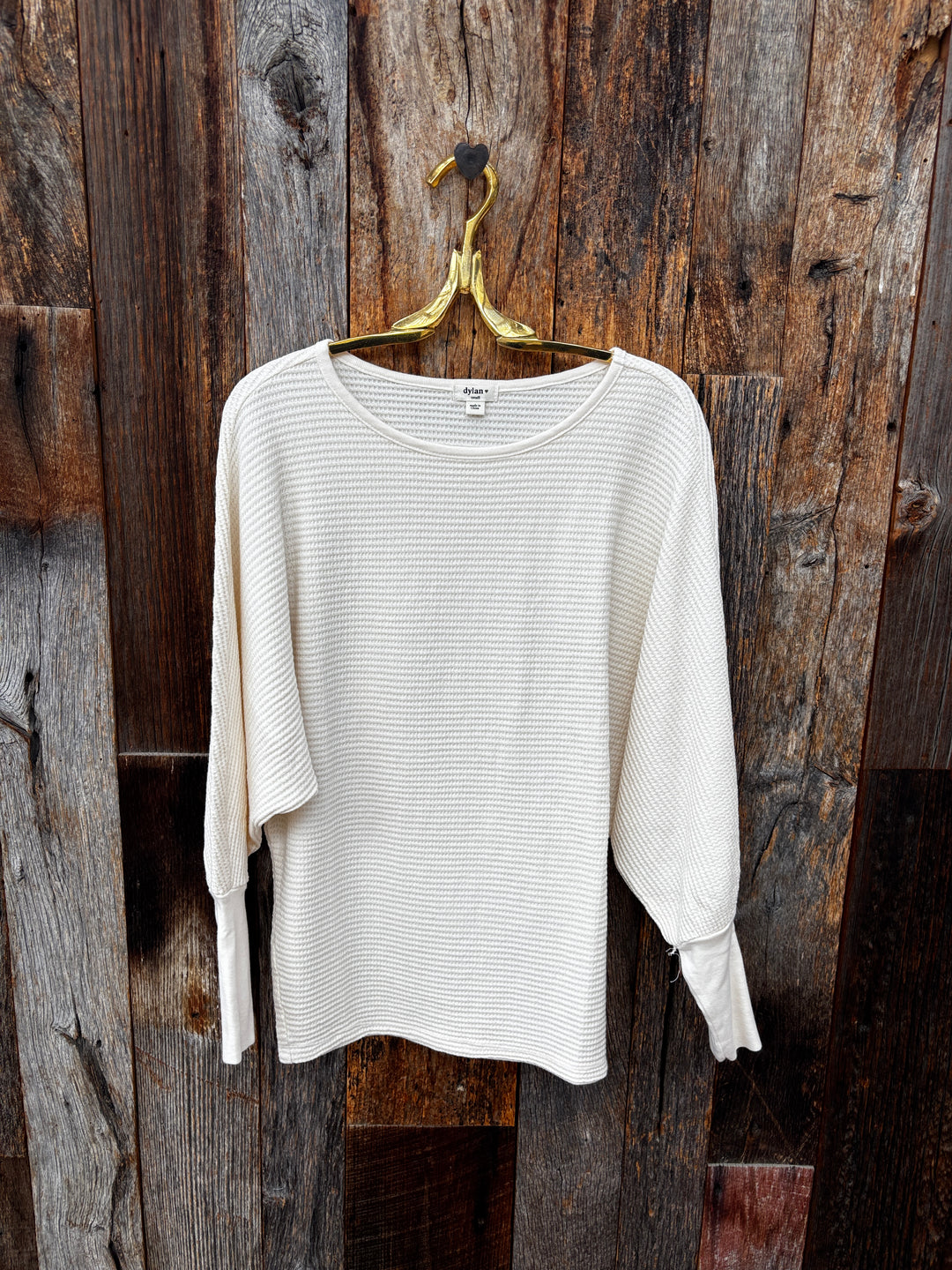 Dylan Andie Waffle Top- Cloud