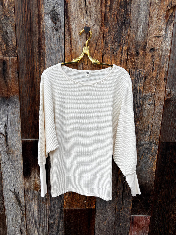 Dylan Andie Waffle Top- Cloud