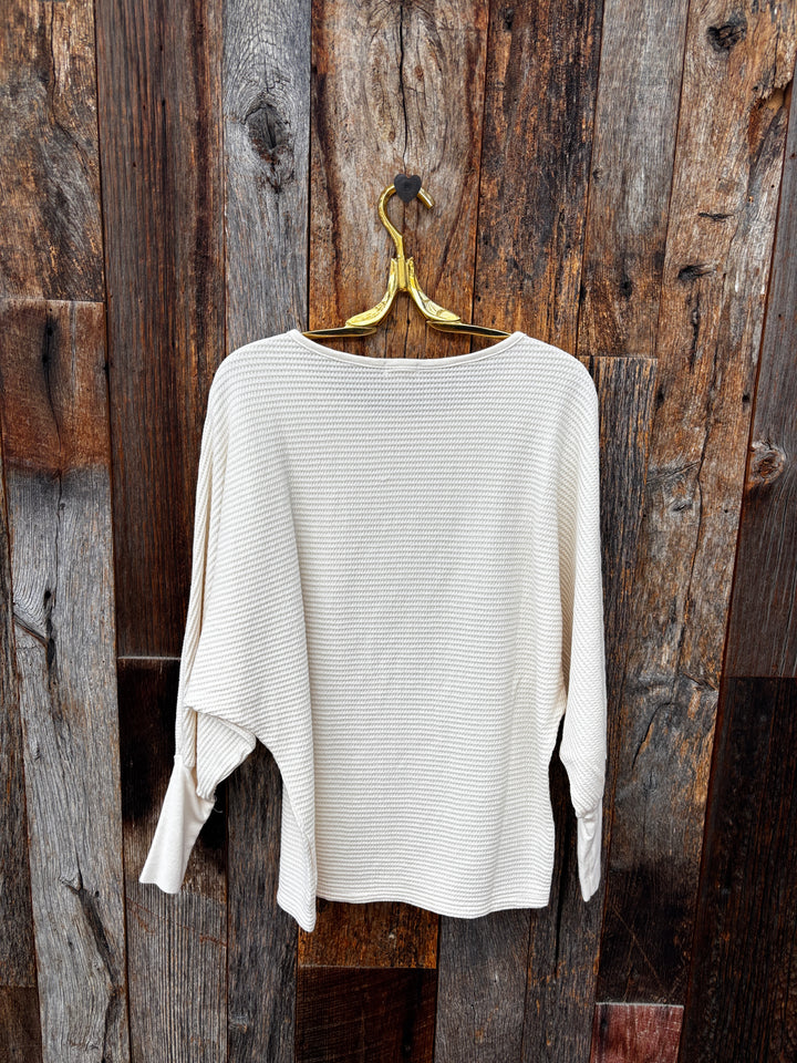 Dylan Andie Waffle Top- Cloud