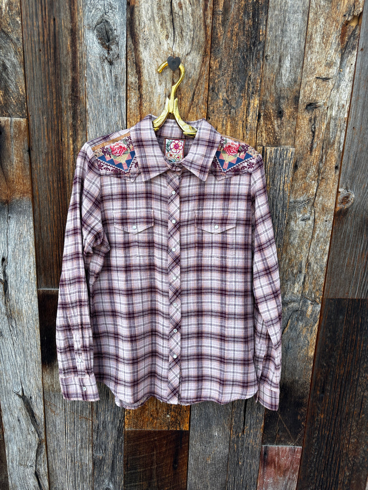 Johnny Was Isadora Western Plaid Shirt - Ines Plaid