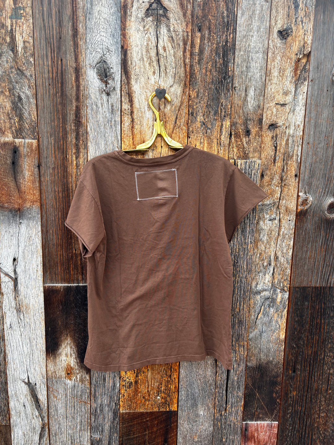 People of Leisure Waylon Jennings Bourbon Tee - Cacao
