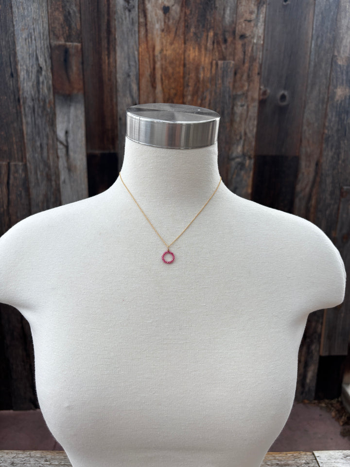 Elizabeth Nicole Pink Quartz GF N109 16"
