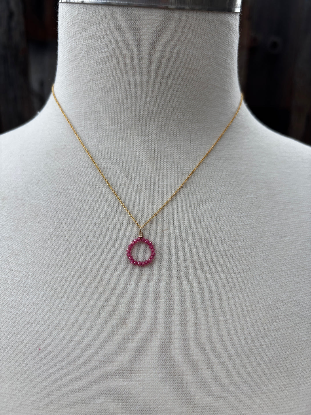 Elizabeth Nicole Pink Quartz GF N109 16"