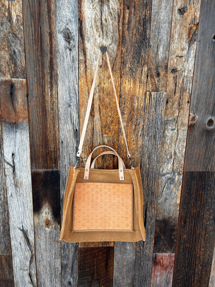 Olive n' Suede Toast Large Tote Morocco