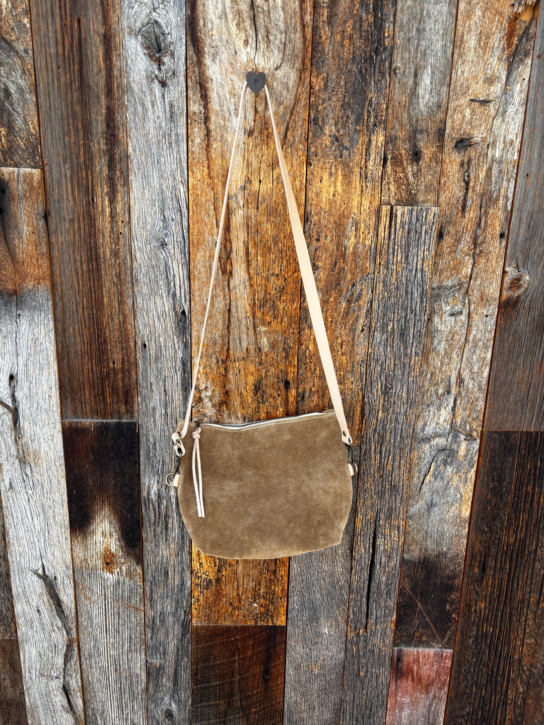 Olive n' Suede Square Side Bag - Toast
