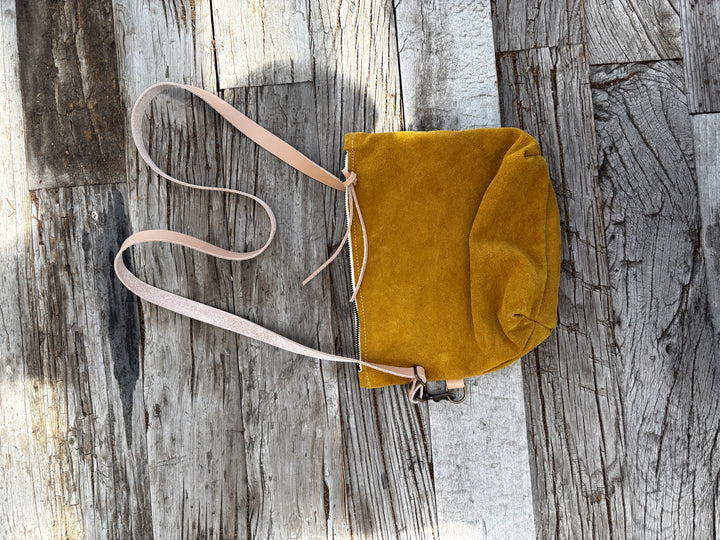 Olive n' Suede Square Side Bag Tobacco