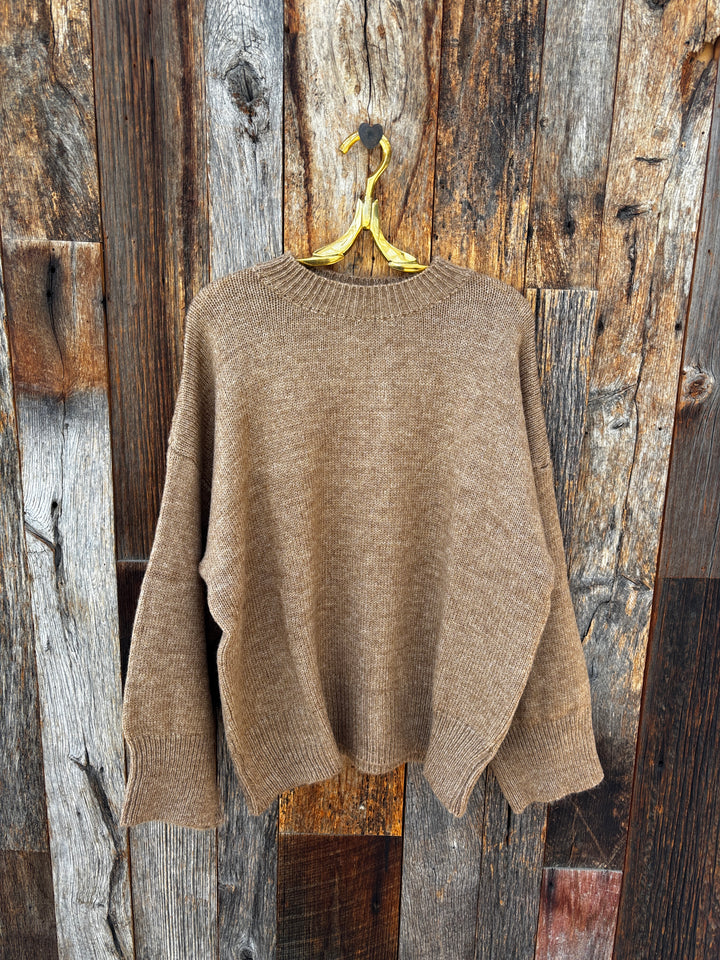 Milio Milano Crew Neck L/S Sweater Camel