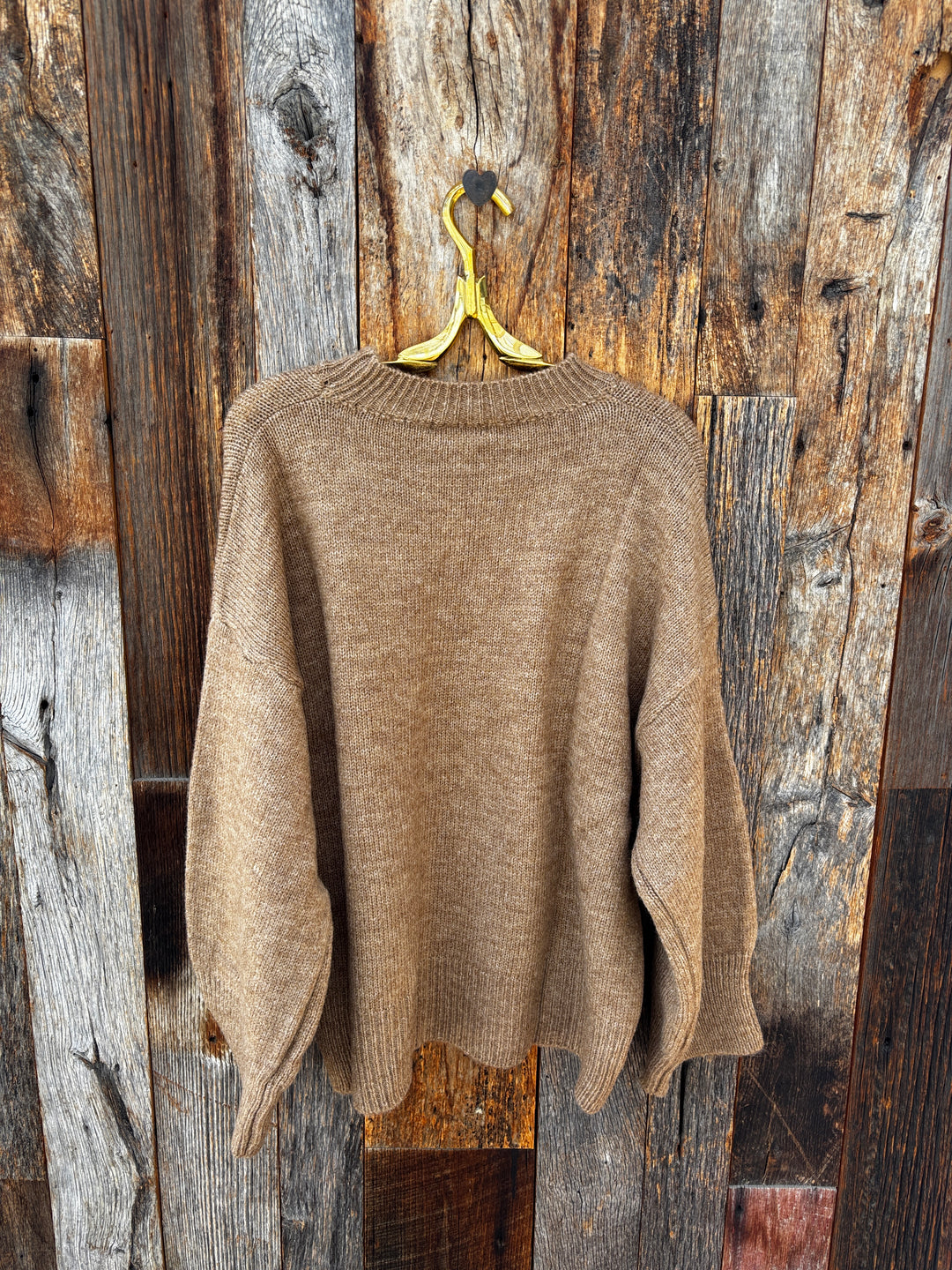 Milio Milano Crew Neck L/S Sweater Camel