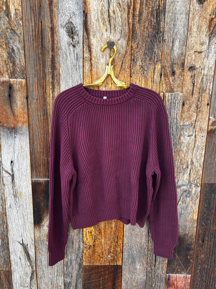 Paper Label Avery Crew Neck Sweater Fig