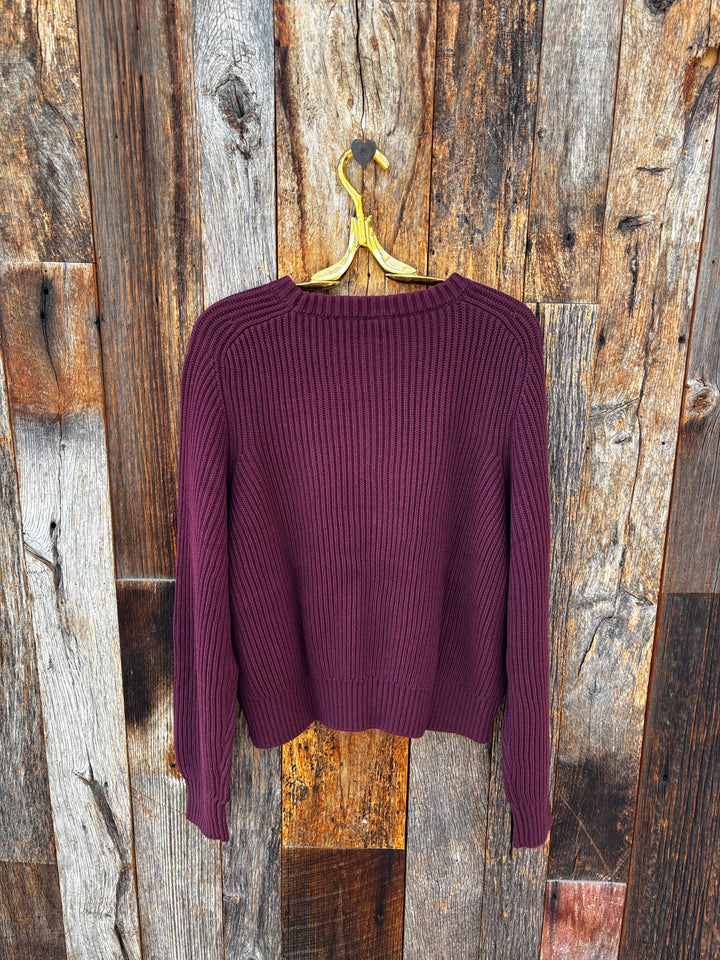 Paper Label Avery Crew Neck Sweater Fig