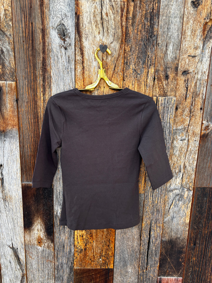 Paper Label Akari Crewneck Chocolate Torte