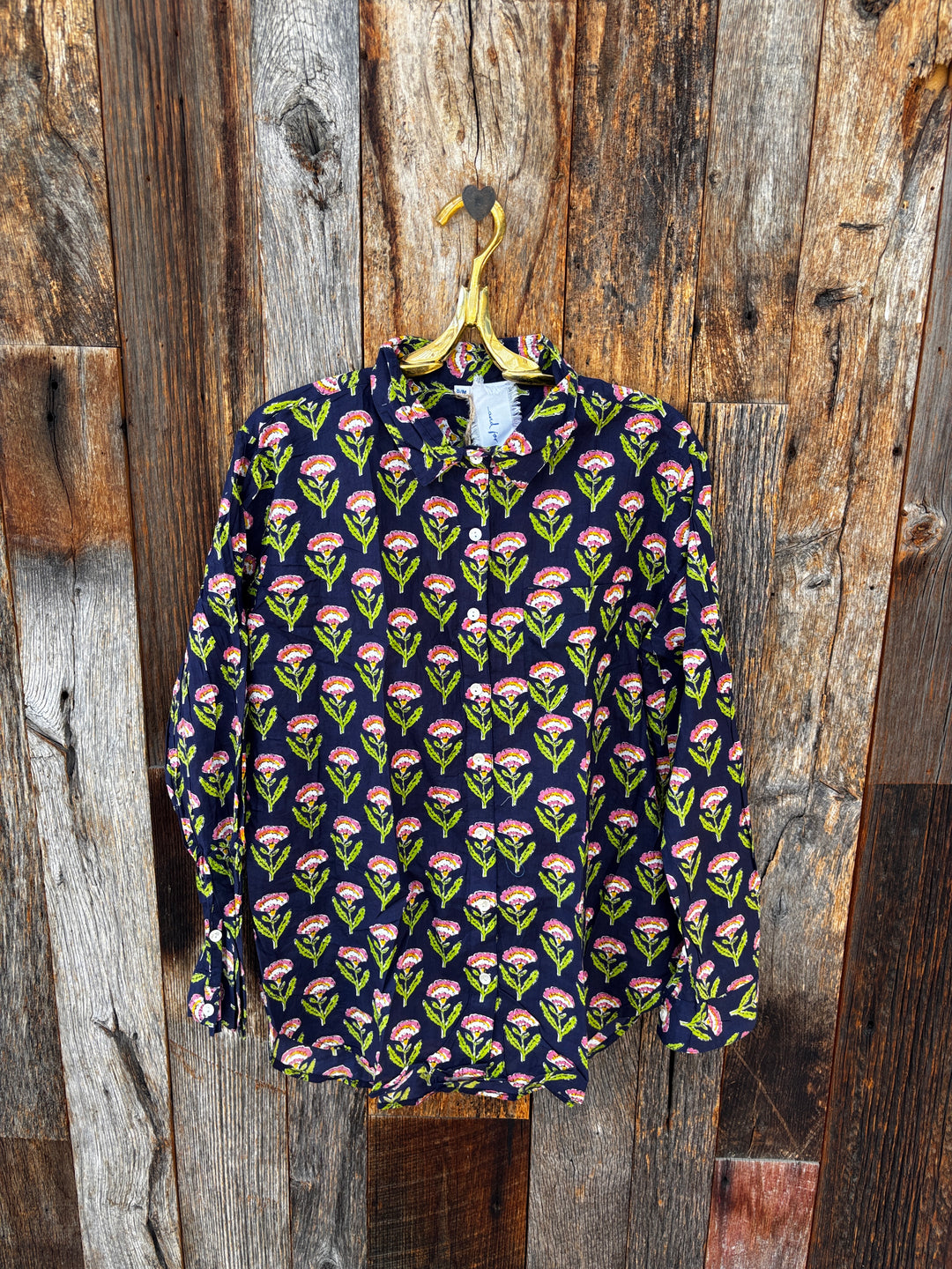 and For Good Boyfriend Shirt Carolina Tulip Navy