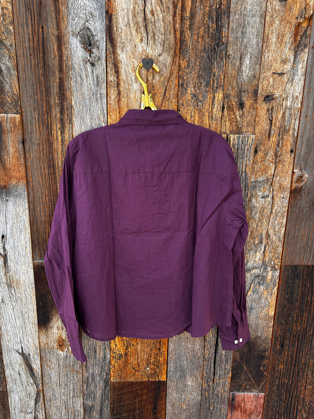 ...And For Good Good Girfriend Shirt w/ Tux Trim- Beet