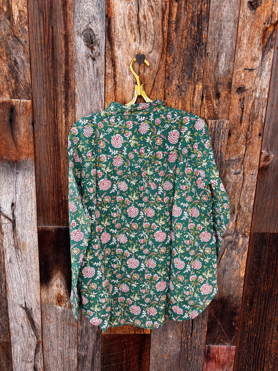 ...And For Good L/S Good Boyfriend Devon Floral Green