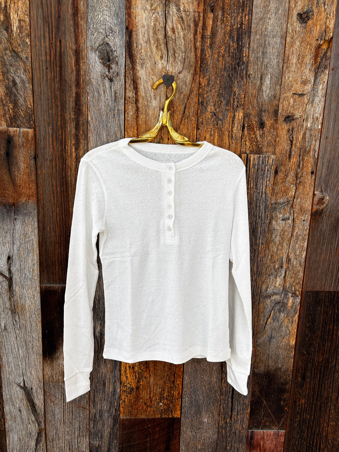Amente Long Sleeve Cotton Henley