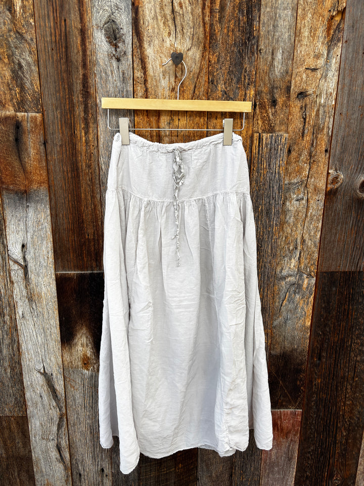 Llea Blue Bea Cotton Silk Skirt Oat