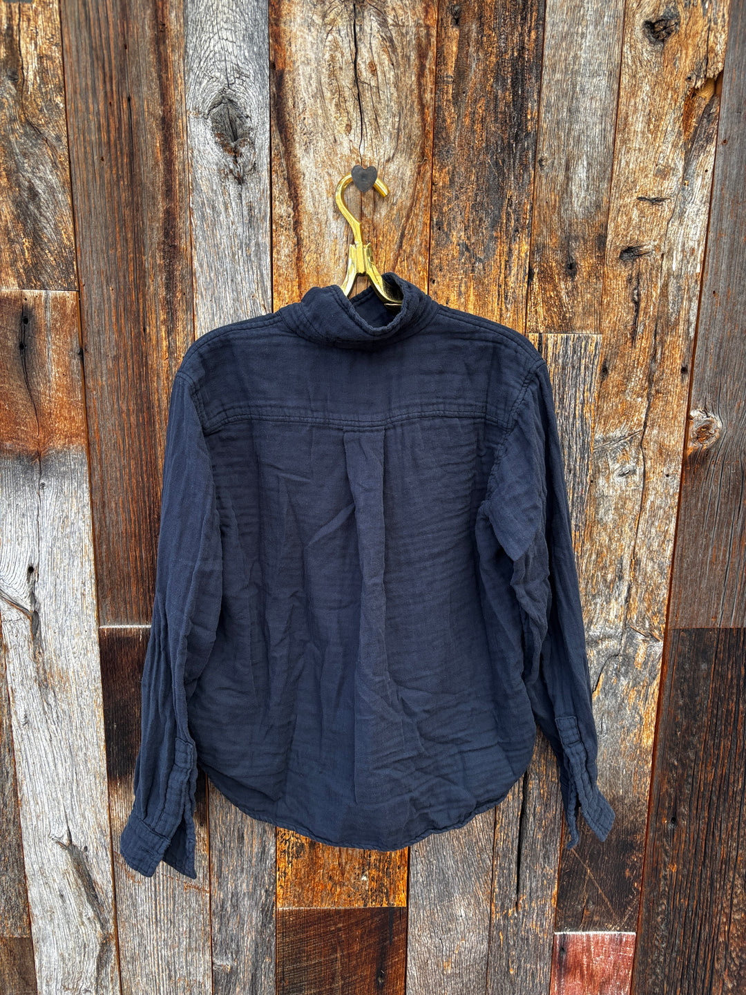 Llea Blue Hadley Double Cotton Shirt Lava