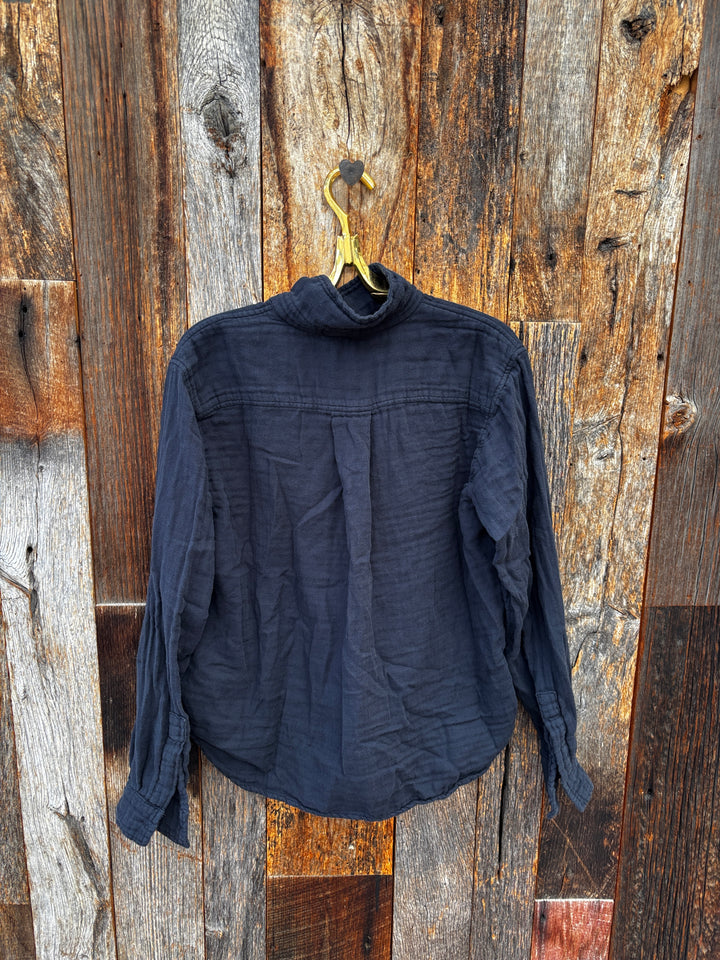 Llea Blue Hadley Double Cotton Shirt Lava
