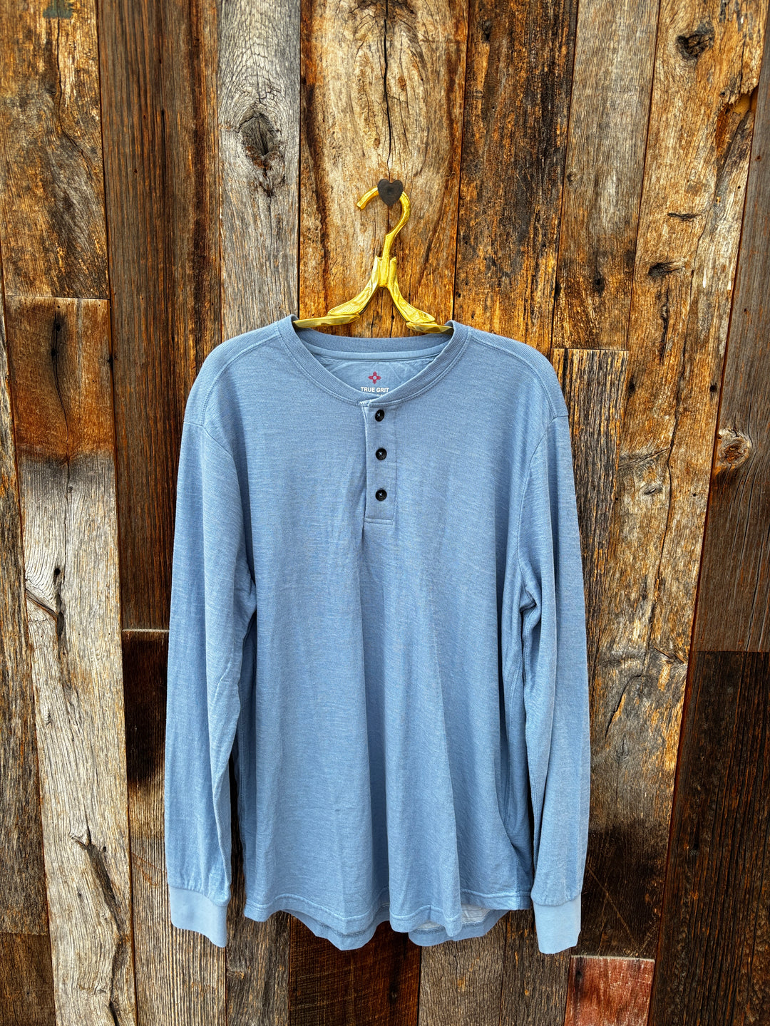 True Grit  L/S Henley Agave
