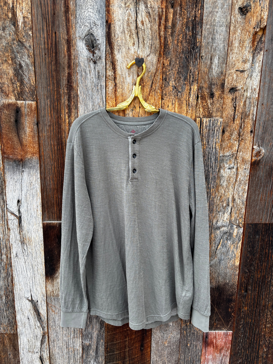 True Grit  L/S Henley Agave