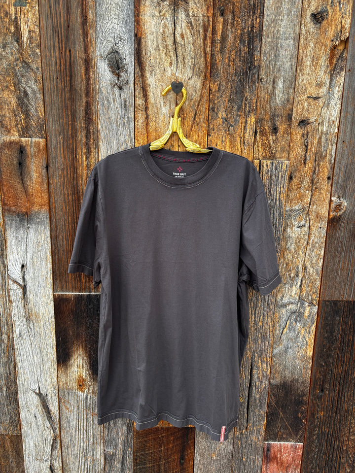 True Grit S/S Basic Crew Neck - Carbon
