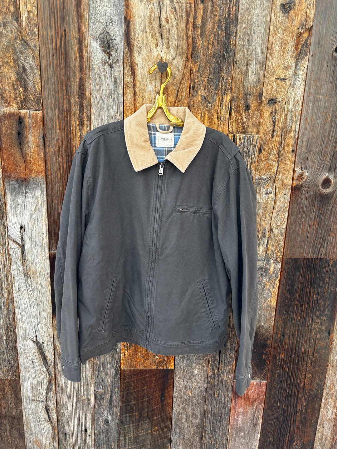 True Grit Work Jacket Vintage Carbon