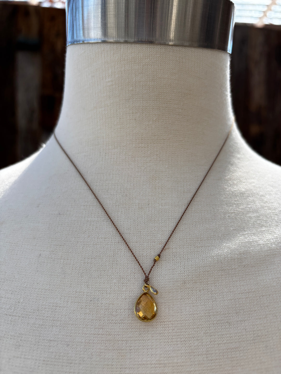 Margaret Solow Citrine w/ Diamond 18k NC-CIT/DIA
