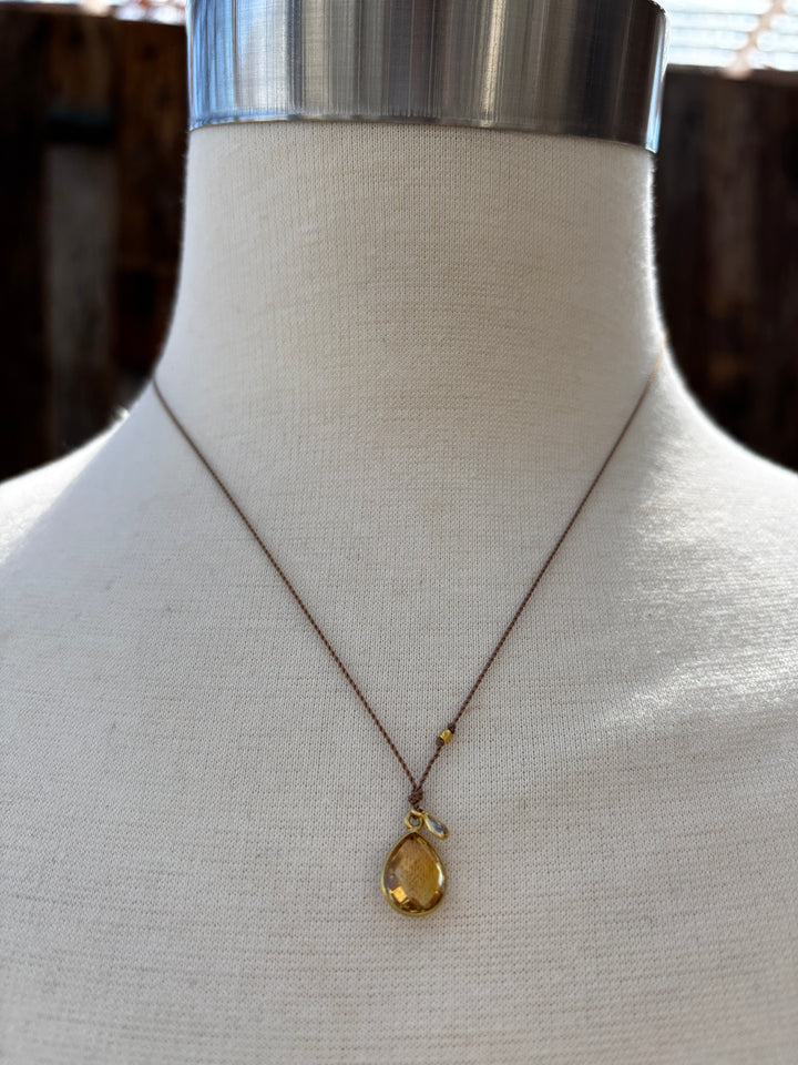 Margaret Solow Citrine w/ Diamond 18k NC-CIT/DIA