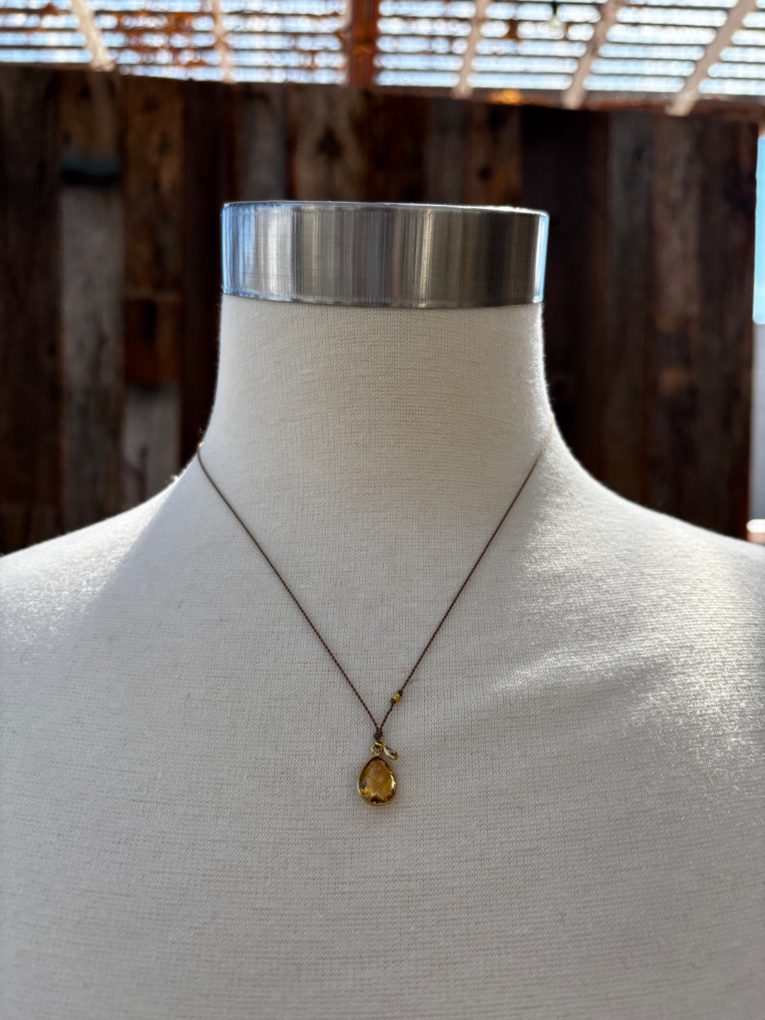 Margaret Solow Citrine w/ Diamond 18k NC-CIT/DIA