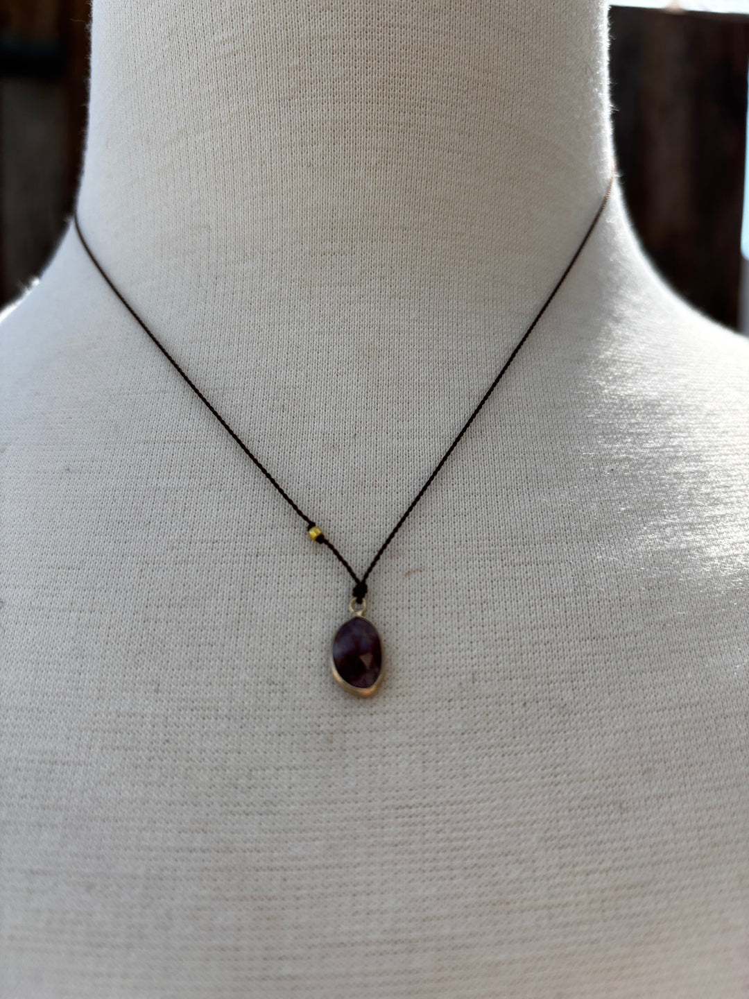 Margaret Solow Super 7 Quartz Necklace 14k LC-S7