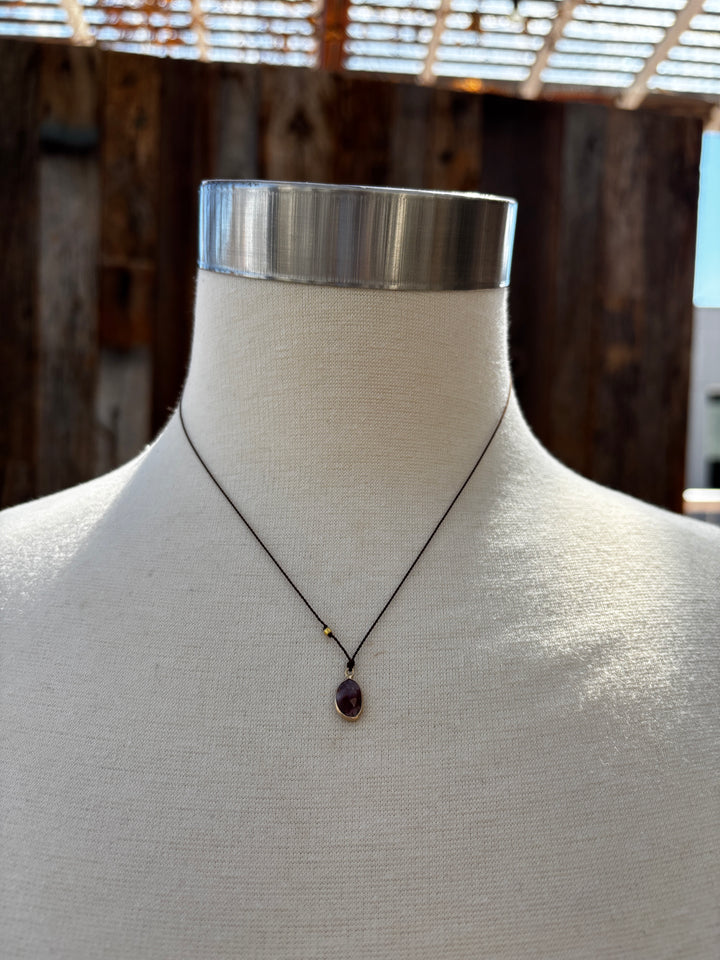 Margaret Solow Super 7 Quartz Necklace 14k LC-S7