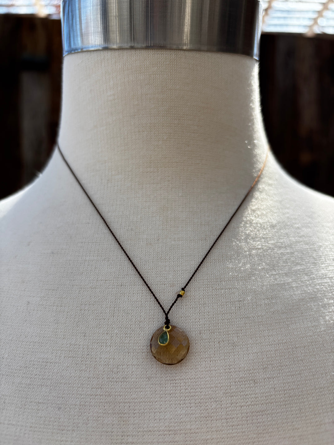 Margaret Solow Congac Quartz/Emerald 18k SP-CQ/EM