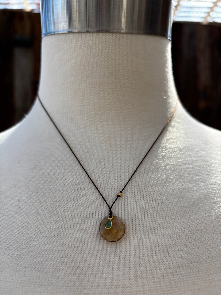 Margaret Solow Congac Quartz/Emerald 18k SP-CQ/EM