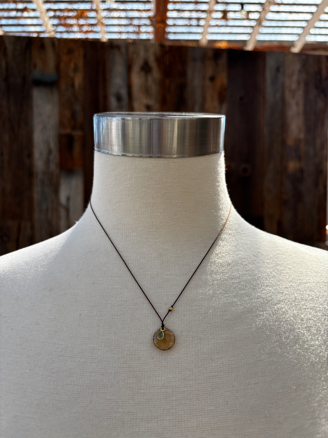 Margaret Solow Congac Quartz/Emerald 18k SP-CQ/EM