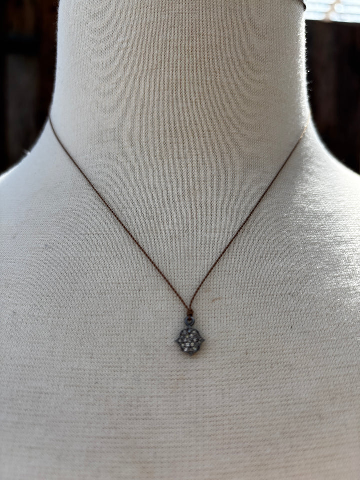 Margaret Solow Pave Diamond Necklace SS