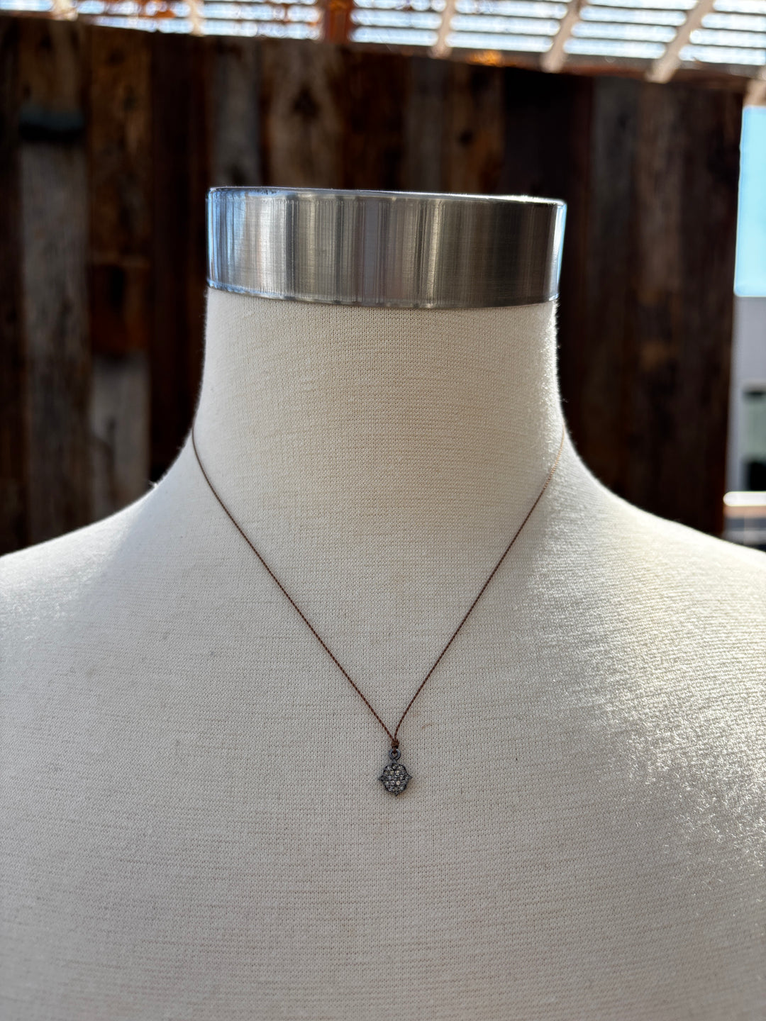Margaret Solow Pave Diamond Necklace SS