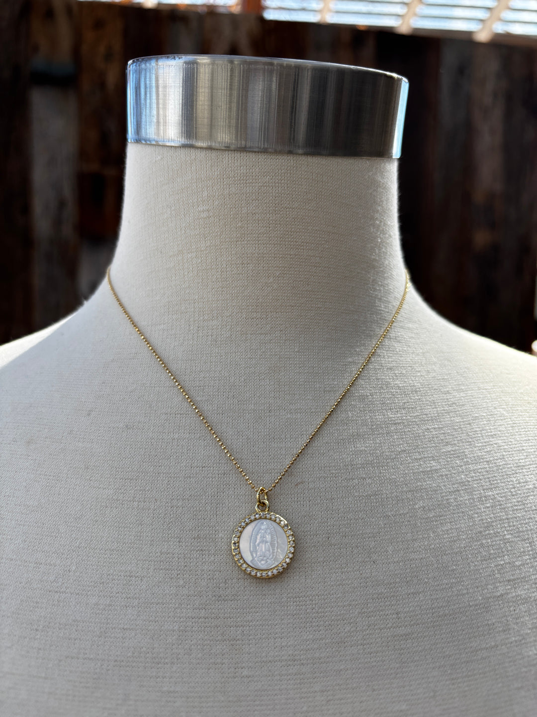 Joy Dravecky Petite Mother Mary Necklace