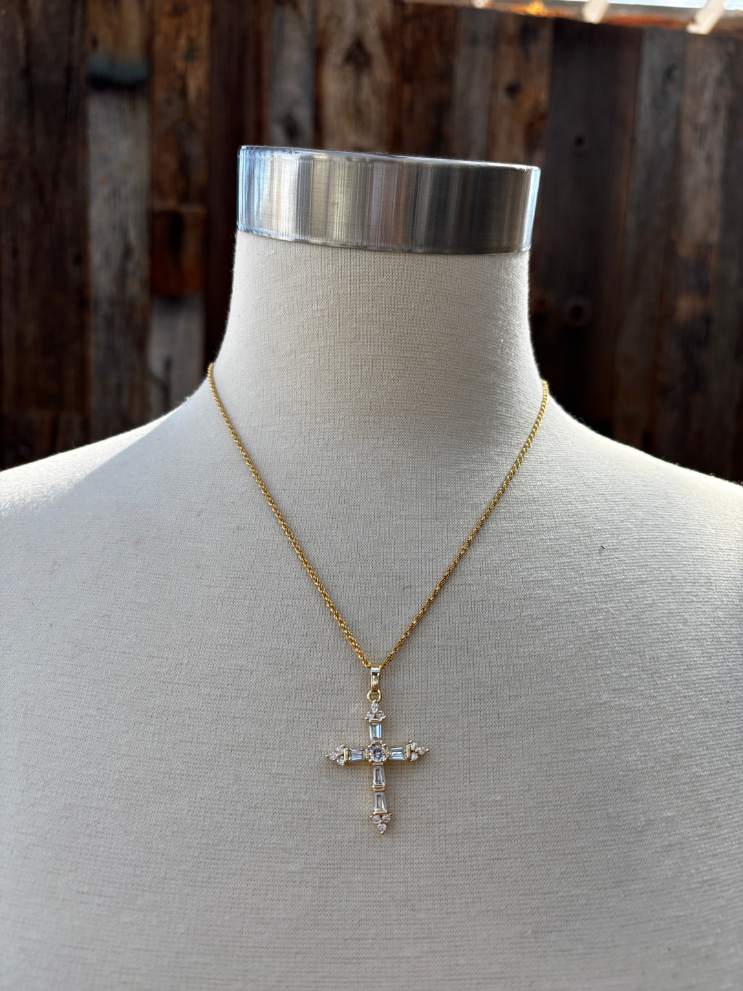 Joy Dravecky Queen's Cross Necklace