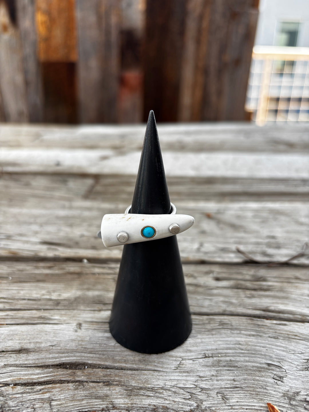 Renee Garvey Antler Tip Turq/14k Ring